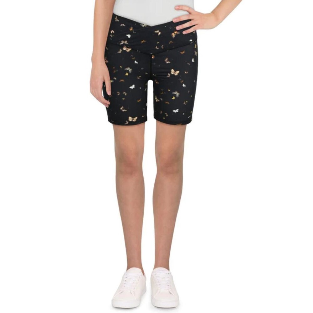 WEWOREWHAT women shorts Bandeau Bra WWAB16-07ANT buttterfiles black L $78